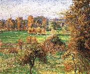 Camille Pissarro Autumn morning, a large walnut Spain oil painting artist